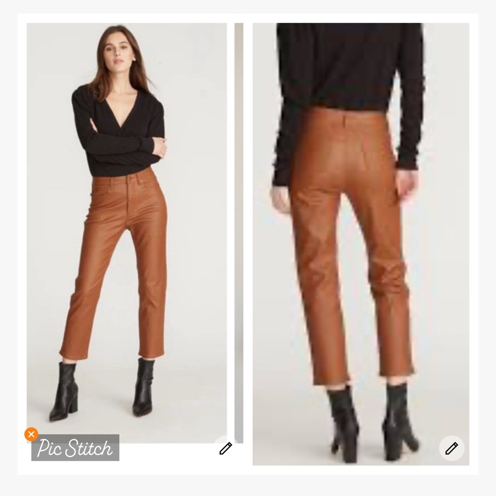 Driftwood Meg Coated Jeans Cognac